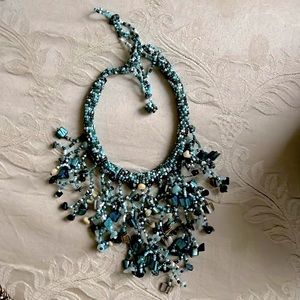 Shades of blue! Beads are beautifully made.